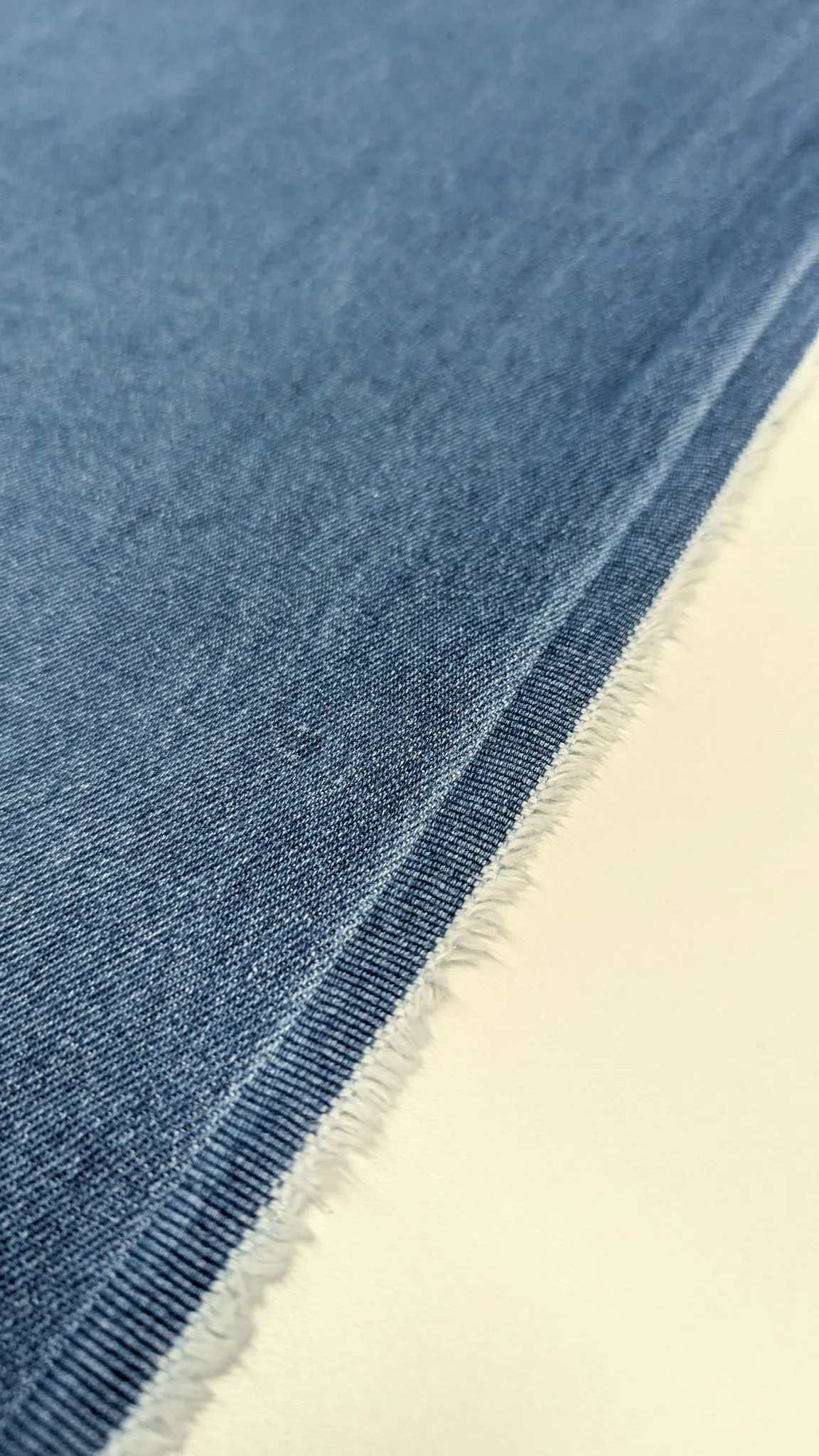 10oz Cotton Washed Denim - Retro Blue