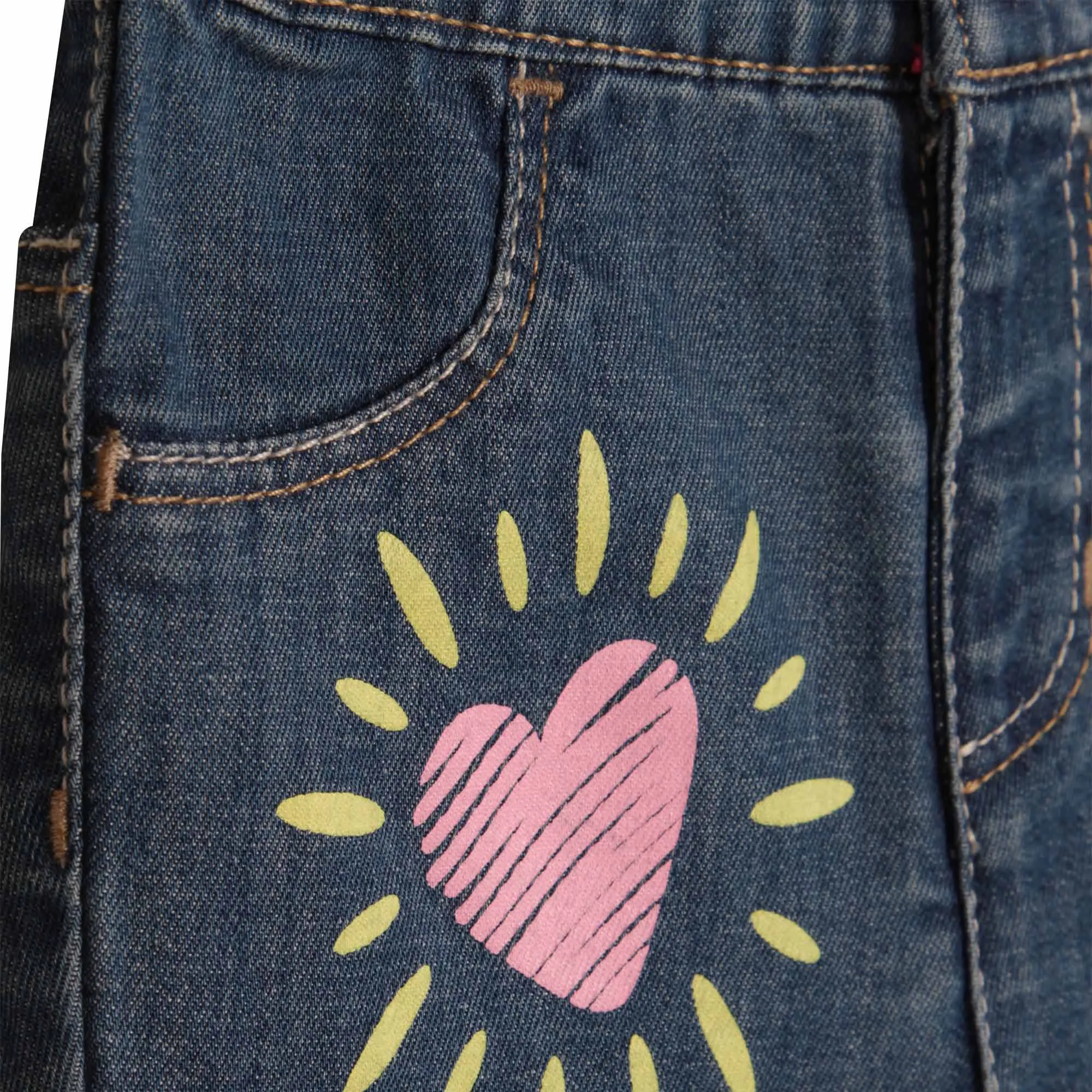 BILLIEBLUSH RAINBOW DENIM PANTS