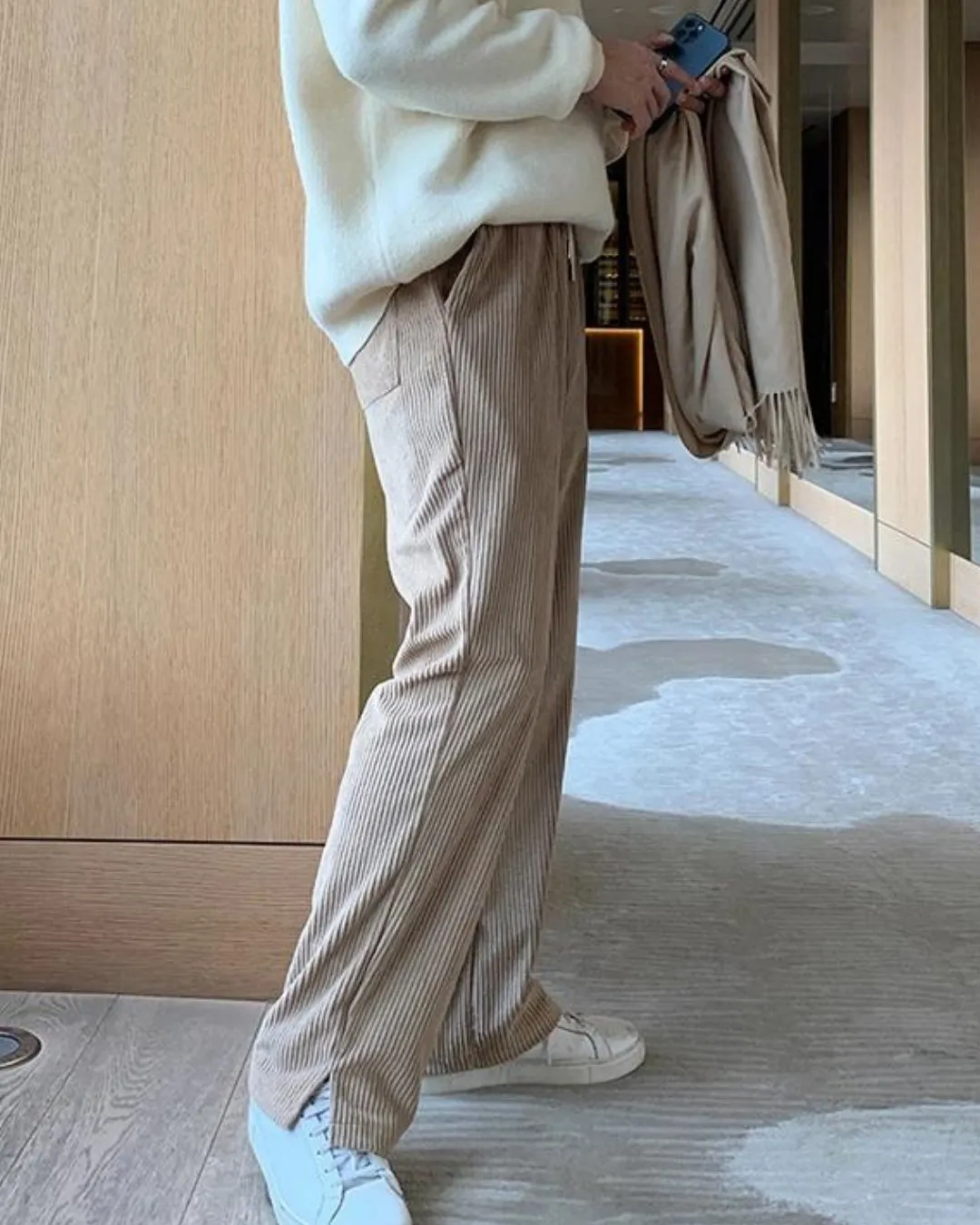 Corduroy Straight Pants VCH0206