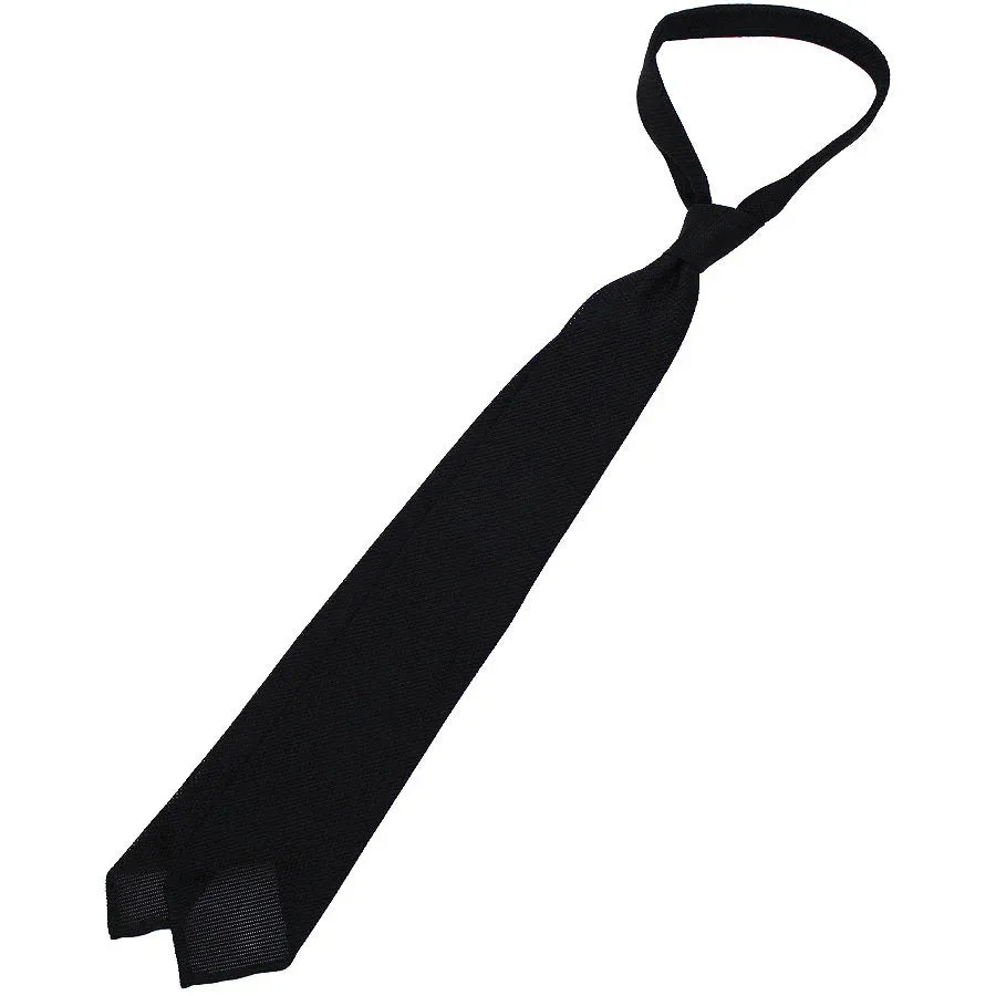 Grenadine / Garza Fina Bespoke Tie - Black