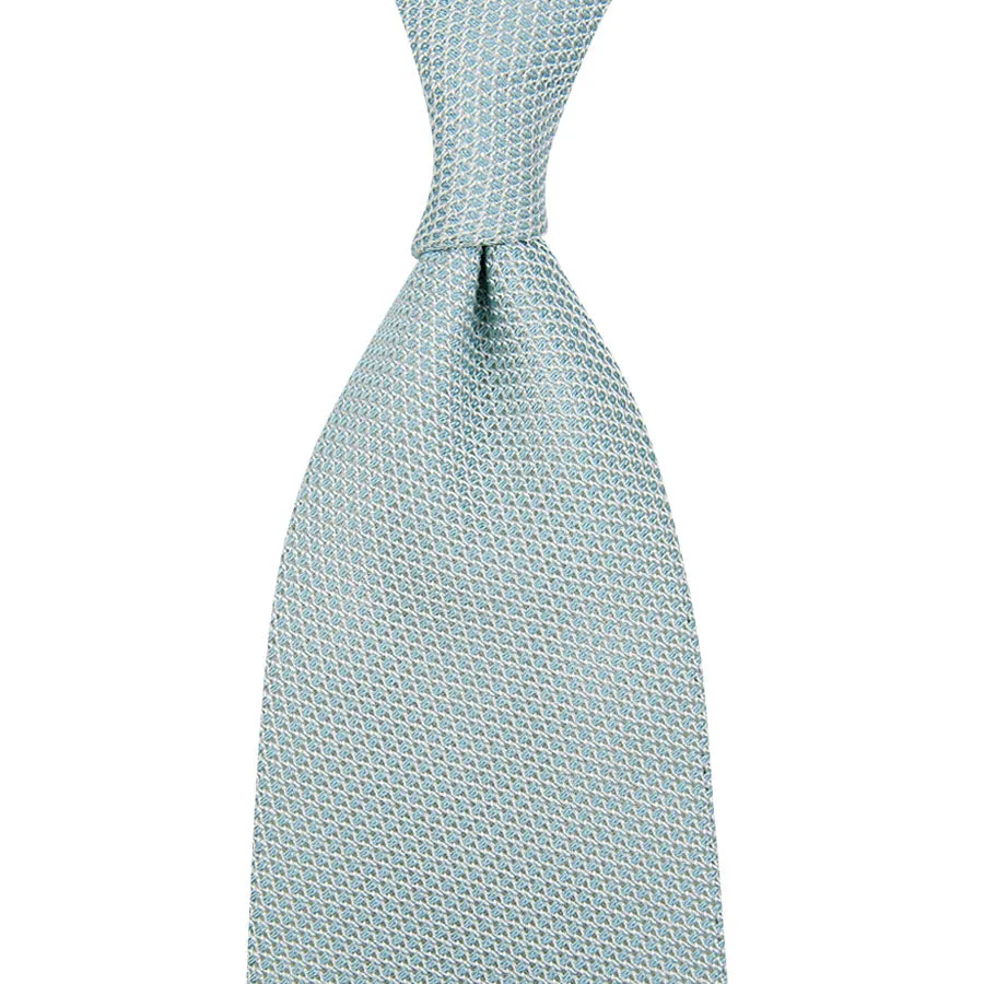 Grenadine / Garza Fina Bespoke Tie - Pale Blue