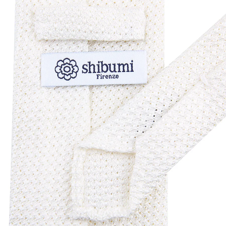 Grenadine / Garza Grossa Bespoke Tie - White