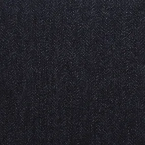 Herringbone Cashmere Bespoke Tie - Charcoal