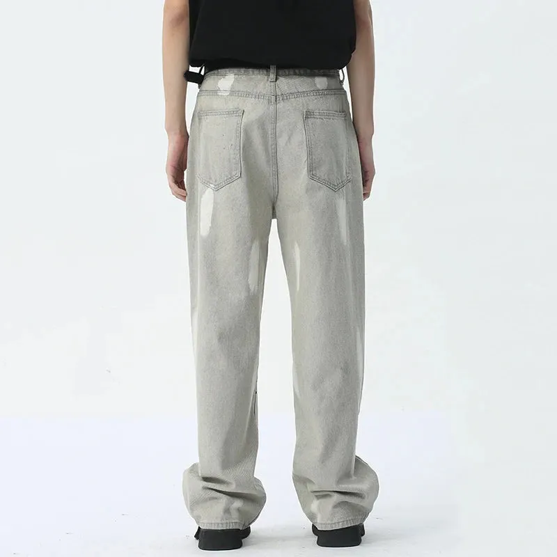 Letter Printing Denim Jacket Pants Set