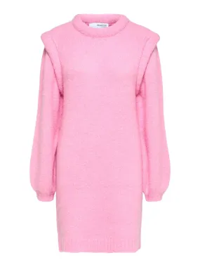 Randi LS Knit O-Neck Dress - Roseate Spoonbill