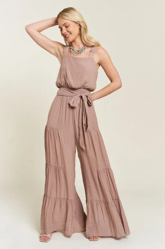 TIERED JUMPSUIT